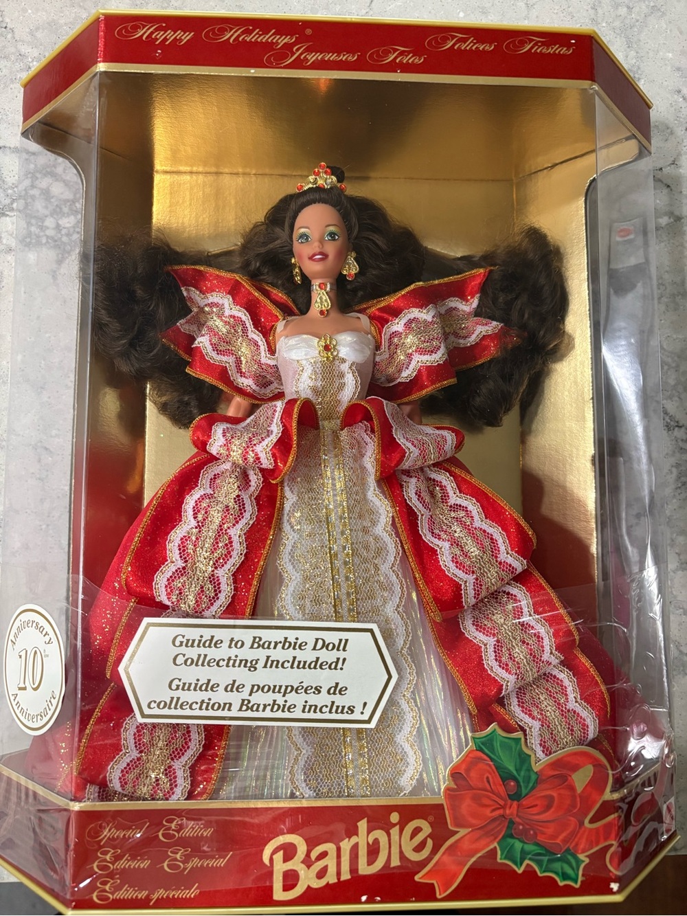 1997 Happy Holidays Barbie #17832 – Green-Eye Packaging Misprint – Never Opened